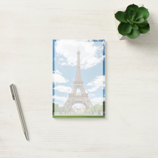 Post-it® Vue de la Tour Eiffel depuis le parc public Champ (Bureau)