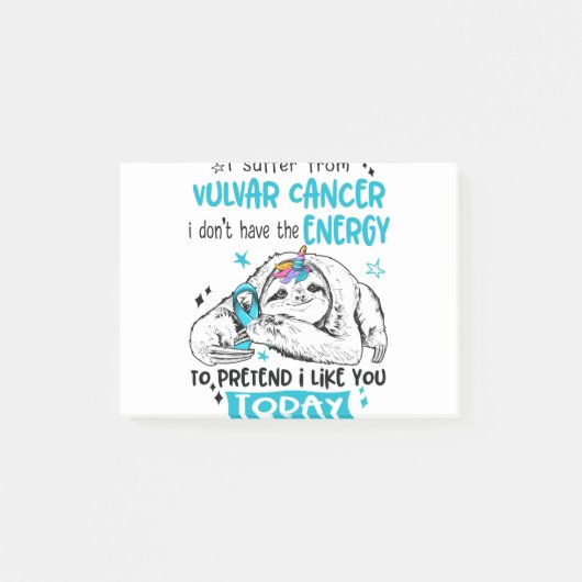 Post-it® Vulvar Cancer Awareness Month Ribbon Gifts (Devant)