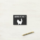 Post-it® Wanna Pet Me Chat (Sur un bureau)