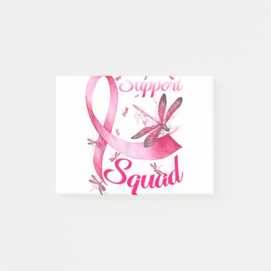 Post-it® Warrior Support Squad Dragonfly Breast Cancer Awar (Devant)