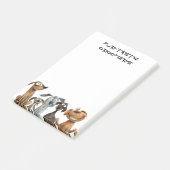 Post-it® Watercolor Crazy Chien Groomers Animaux de compagn (Incliné)