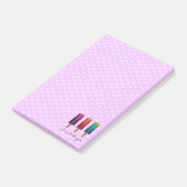 Post-it® Watercolor Cute Popsicle Glaces Creams (Incliné)