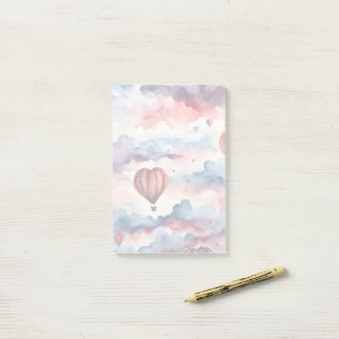 Post-it® Watercolor Hearts Hot Air Balloon