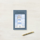 Post-it® Watercolor lighthouse (Sur un bureau)