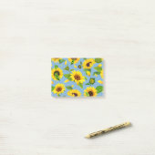 Post-it® Watercolor Sunflower 6 (Sur un bureau)