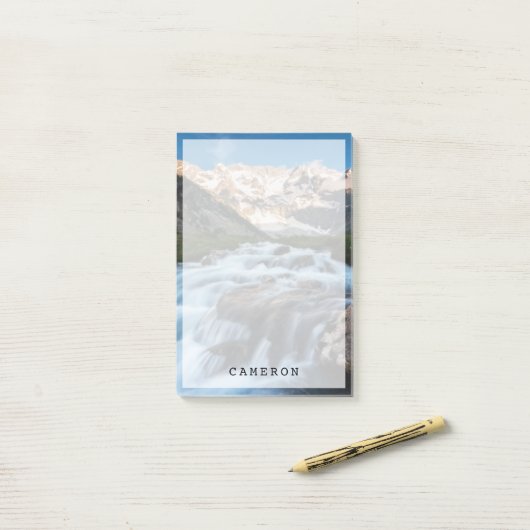 Post-it® Waterfalls | Aviolo Lake, Italy (Sur un bureau)