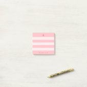 Post-it® Watermelon Modern Monogramme Nom Super trié (Sur un bureau)