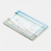 Post-it® Waves In Oil Elegant Nom manuscrit Modèle (Incliné)