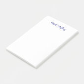 Post-it® Wedding Elegant Creative Classical Blue White (Incliné)