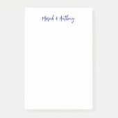 Post-it® Wedding Elegant Creative Classical Blue White (Devant)