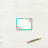 Post-it® Wedding shower Floral Turquoise or Confetti Polka (Sur un bureau)