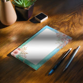 Post-it® Wedding shower Floral Turquoise or Confetti Polka 