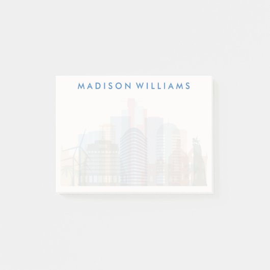 Post-it® Wellington (Nouvelle-Zélande)| Ville Skyline (Devant)