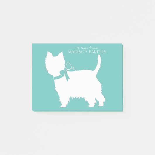 Post-it® West Highland Terrier Chien Chien Chien Chien Chio (Devant)