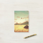 Post-it® Wheat fields at sunrise (Sur un bureau)
