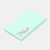 Post-it® Whimsical Bunny and Bear Riding a Bike (Incliné)