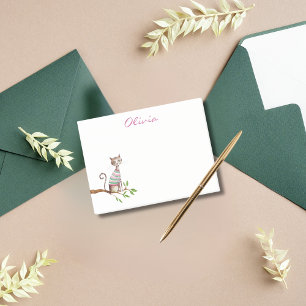 Post-it® Whimsical Chat Maman Amoureux des chats Aquarelle 