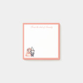 Post-it® Whimsical Gnome Love mignon marié Mariage de chamb (Devant)