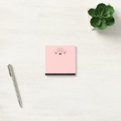 Post-it® Whimsical pink pig cute Farm Animal (Bureau)