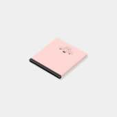 Post-it® Whimsical pink pig cute Farm Animal (Incliné)