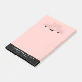 Post-it® Whimsical pink pig cute Farm Animal (Incliné)