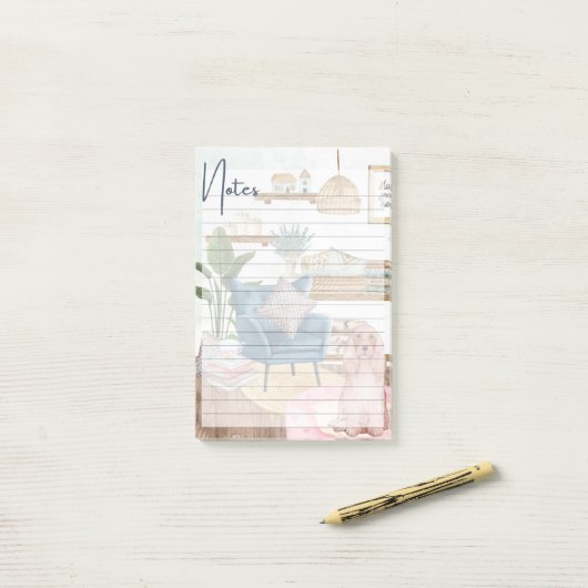 Post-it® Whimsy quotidien - Notes illustrées (Sur un bureau)