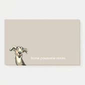 Post-it® Whippet, notes pawsome (Devant)