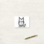 Post-it® Whiskers Cat, I heart cats (Sur un bureau)