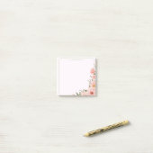 Post-it® Whispers botaniques - Blush & Green (Sur un bureau)