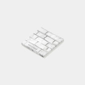 Post-it® White Brick Wall Ajouter un nom 3x3 (Incliné)