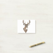 Post-it® Whitetail Buck Deer Head (Sur un bureau)