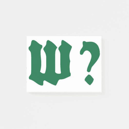 Post-it® why where when who (Devant)