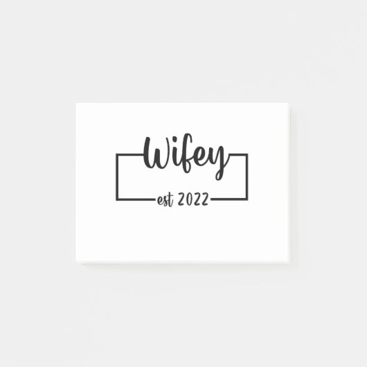 Post-it® Wifey Fête 2022 Future Mariée Enterrement de Vie d (Devant)