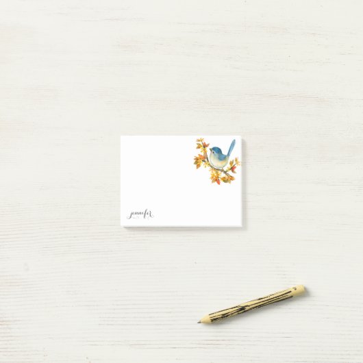 Post-it® Wildlife Blue Bird Publier la note (Sur un bureau)