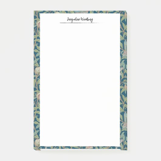 Post-it® William Morris "Bird and Pomegranate" Stationery (Devant)