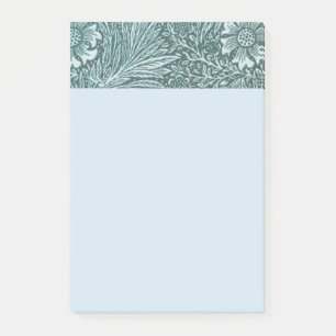 Post-it® William Morris, floral, motif, Vert, métallique,