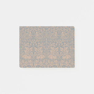 Post-it® William Morris Frère Lapin Motif Noir Rust