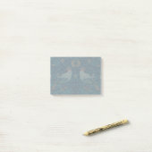 Post-it® William Morris - Oiseaux et motifs floraux (Sur un bureau)