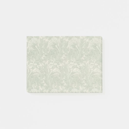 Post-it® William Morris tulip fond textile vert (Devant)
