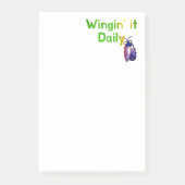 Post-it® Wingin It Daily Funny Bug Humor (Devant)