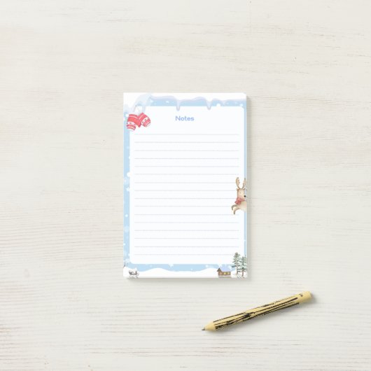 Post-it® Winter (Sur un bureau)