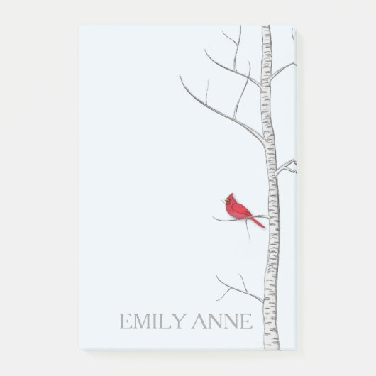 Post-it® Winter Birch Post it Notes (Devant)