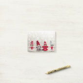 Post-it® Winter Felt Dolls Snow Ajouter un nom joli Office (Sur un bureau)