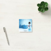 Post-it® Winter Snowman Ajouter un nom joli bureau cadeau (Bureau)