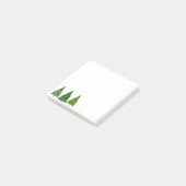 Post-it® Winter Watercolor Holiday Green Christmas Tree  (Incliné)