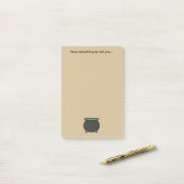 Post-it® Witch Cauldron | Ajouter du texte (Sur un bureau)