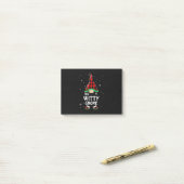 Post-it® Witty Gnome Buffalo Plaid Matching Family Christma (Sur un bureau)