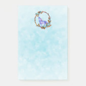 Post-it® Wolf aquarelle debout dans une couronne de style b (Devant)