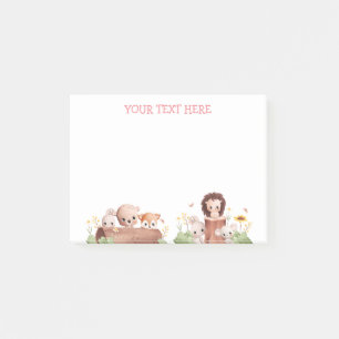 Post-it® Woodland Animaux comestibles Post It Notes Happy F