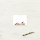 Post-it® Woodland Animaux comestibles Post It Notes Happy F (Sur un bureau)